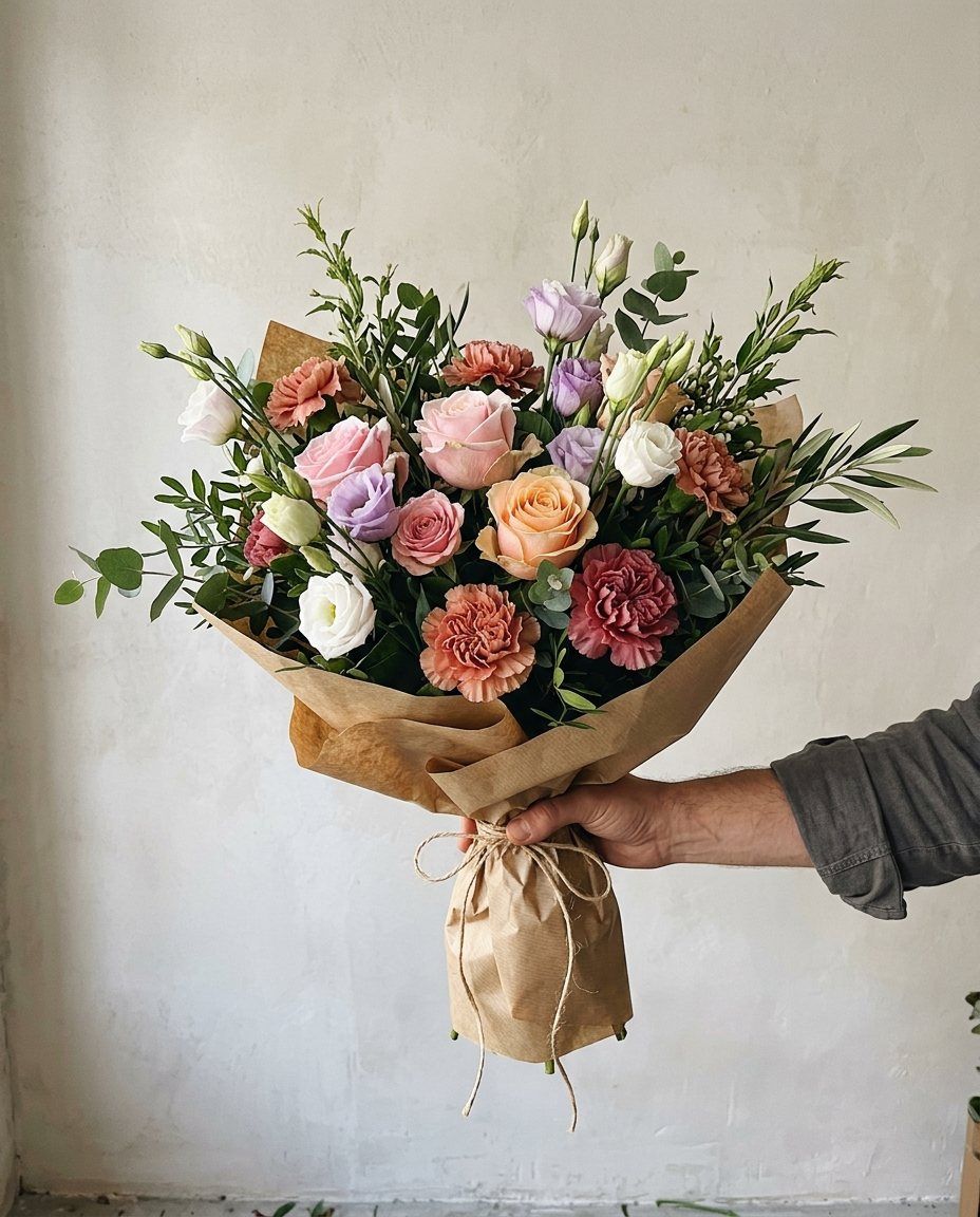 Tria de la florista: La florista tria el millor d'avui. Et fem arribar la foto abans d'enviar-lo